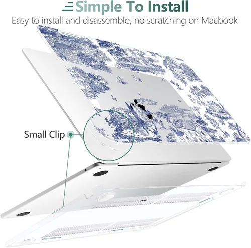 Vista 7 de Funda para MacBook Air de 15 pulgadas M5 M4 M3 M2 Chip 2026 2025 2024 2023 (modelo A3448 A3241 A3114 A2941), carcasa rígida con cubierta de teclado