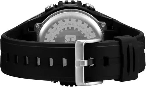 Vista 3 de Reloj CAT Digimax para hombre (Modelo OC.167.21.142), NegroAnaranjado