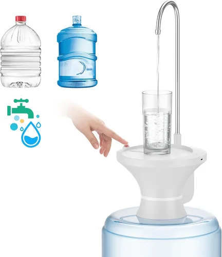 Vista 8 de Bomba dispensadora de agua potable, bomba eléctrica automática para botellas de agua potable para jarras de agua de 2-5 galones, recargable por USB