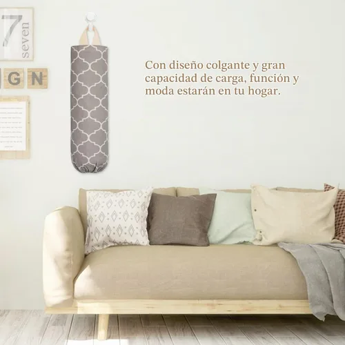 Vista 8 de Soporte para Bolsas de Plástico, Soporte para Bolsas de Supermercado Lavable para Bolsas de Plástico, Dispensador de Almacenamiento de Bolsas