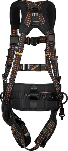 Vista 7 de Malta Dynamics Warthog Comfort MAXX Arnés de acero – Arnés de protección contra caídas de cuerpo completo y cumple con OSHA y ANSI