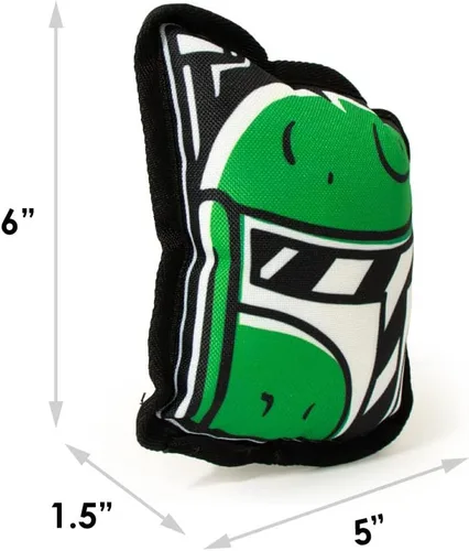 Vista 7 de Juguete para perro Buckle-Down, Star Wars, cabeza con silbato de Boba Fett de 5.0" x 6.0