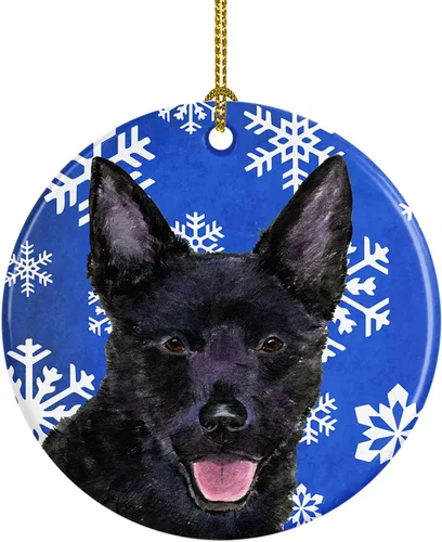 Vista 102 de Caroline's Treasures Cavalier Spaniel - Adorno de cerámica para colgar en el árbol de Navidad, para el hogar, Navidad, fiestas, regalo, 3 pulgadas