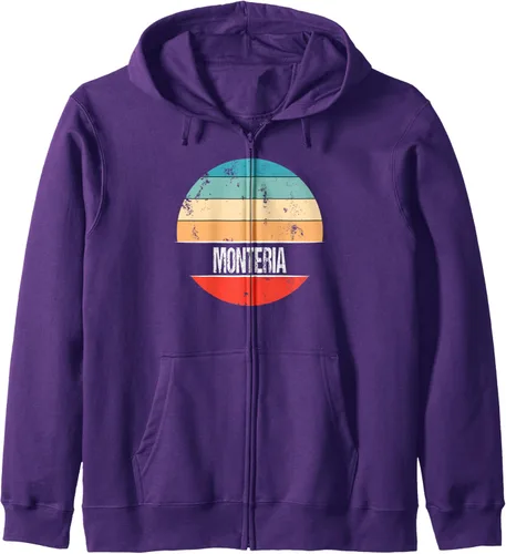 Vista 7 de Montería Colombia City Trip Zip Hoodie