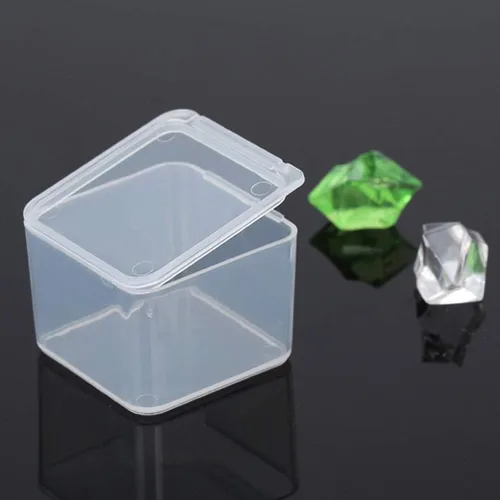 Vista 7 de Artibetter 50PCS Mini Rectángulo Transparente Contenedores de Plástico Caja de Almacenamiento con Tapa