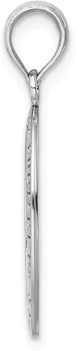 Vista 2 de Colgante con medalla de San Cristóbal de oro blanco macizo de 14 k, 0.984 in, Metal