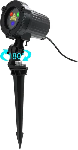 Vista 4 de Luces láser navideñas, proyector de luces láser para jardín al aire libre con movimiento RGB impermeable para Navidad