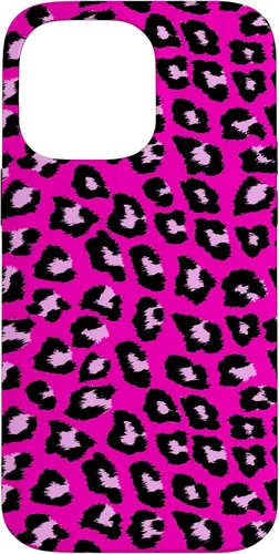 Vista 21 de McBling - Carcasa para iPhone 17, diseño de leopardo y guepardo rosa intenso
