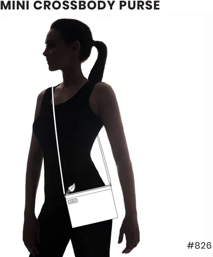 Vista 96 de CHALA Mini bandolera/bolso con correa convertible elegante, compacto, versátil