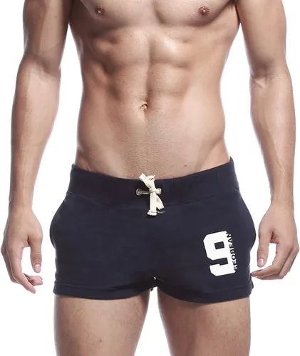 Vista 3 de Pantalones cortos de correr para hombre, de 3 pulgadas, entrepierna de culturismo, entrenamiento, gimnasio, pantalones cortos para hombre