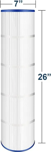 Vista 2 de Ying-ti Paquete de 4 cartuchos de filtro de piscina PCC105 – Reemplaza CCP420, Unicel C-7471, Filbur FC-1977 – 26 x 7 pulgadas, 4 x 105 pies