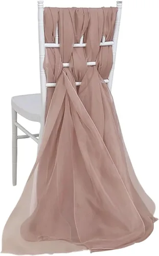 Vista 29 de Efavormart - Paquete de 5 bandas de gasa de alta calidad para silla, 22 x 78 pulgadas, amatista violeta, lazos para silla de diseño transparente