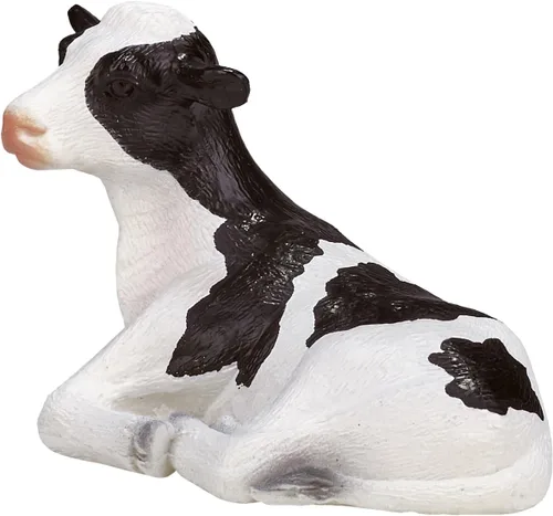 Vista 2 de MOJO Holstein - Figura de juguete para ternero acostado