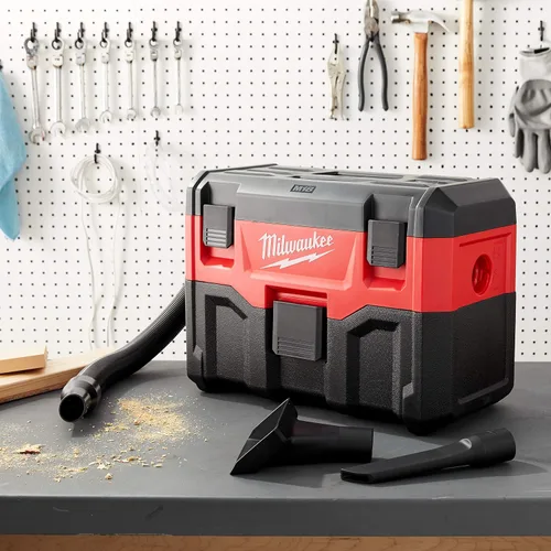 Vista 5 de Milwaukee 0880 – 20 aspiradora inalámbrica para superficies mojadas o secas, de 18 voltios.