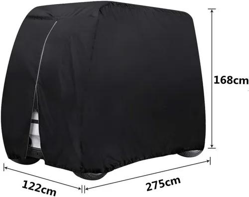 Vista 4 de Cubierta impermeable para carrito de golf para 4 pasajeros, cubierta impermeable para carrito de golf con revestimiento de PVC adicional para EZ GO