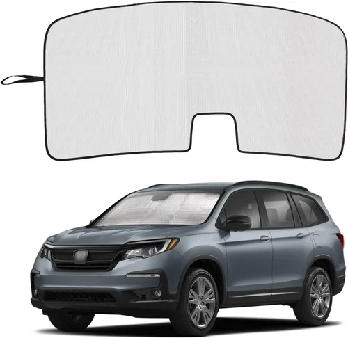 Vista 10 de Parasol para parabrisas para Honda Pilot 2016-2022/Ridgeline 2017-2025/Passport 2019-2025, parasol plegable para ventana delantera, protector solar