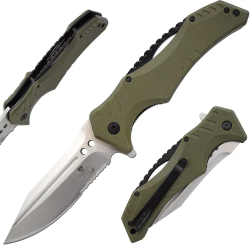Vista 6 de Snake Eye Xtreme Collection Pivot Langford - Cuchillo plegable de bolsillo con rodamiento de bolas, color negro