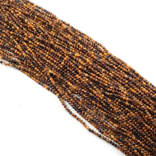 Vista 5 de Cuentas redondas de amatista natural para hacer joyas, pulseras, collares (0.079 pulgadas), 2 hebras