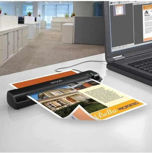 Vista 7 de Epson Workforce DS-30 Escáner de documentos portátil para PC y Mac, alimentado con hojas, móvil/portátil