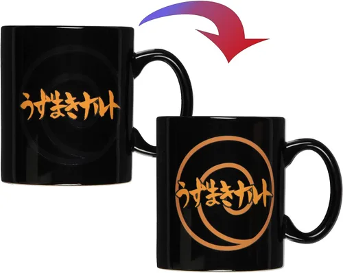 Vista 4 de Naruto Shippuden Anime Manga Taza de Té y Café, Reactiva al Calor, Cambia de Color, 16 OZ