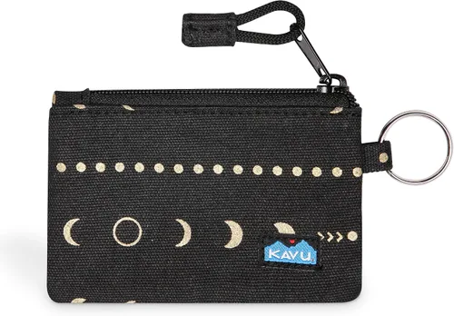 Vista 12 de KAVU Stirling Cartera delgada de lona de algodón con cremallera de doble cara