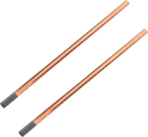Vista 9 de Utoolmart Electrodos recubiertos de cobre de Copperclad de Roces de carbono de gubias del carbono 13.1x1,164.7 ft m de Gouging