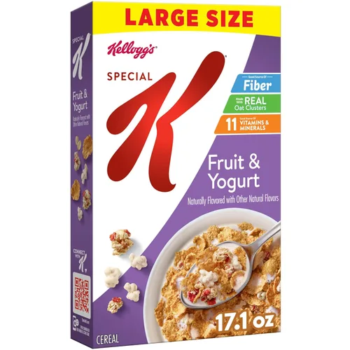 Vista 9 de Kellogg's Special K Cereal de desayuno de frutas y yogur, 4.24 libras, 6