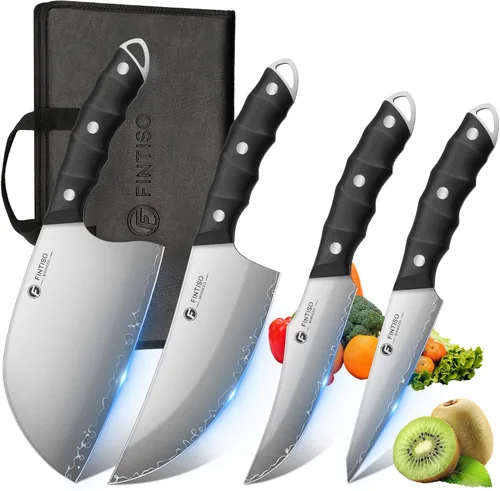 Vista 7 de Juego de cuchillos de cocina de 3 piezas, juego de cuchillos de chef japoneses con núcleo de acero en polvo S35VN, mango de resina y madera, juego