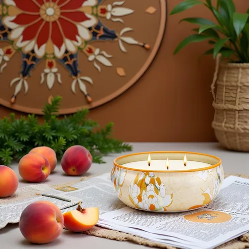 Vista 82 de M&SENSE Velas aromáticas de bayas cítricas, vela grande de lata de soja de 3 mechas, más de 40 horas de tiempo de combustión, cera vegana 100%