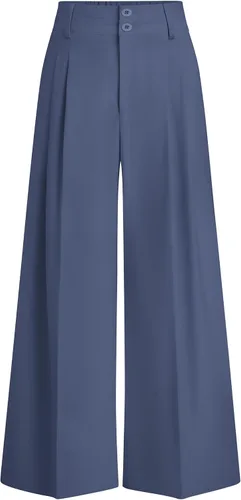 Vista 19 de PRETTYGARDEN Pantalones de vestir de pierna ancha de cintura alta para Beige