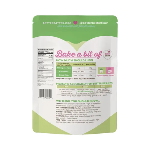 Vista 2 de Mejor Harina para Rebozar Mezcla Artesanal Multiuso Certificada Libre de Gluten, Libre de los 8 Principales Alérgenos, Bolsa de 2.5LB para Reemplazo