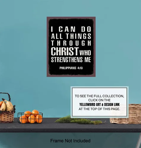 Vista 6 de Arte y decoración de pared cristiana religiosa - Regalos católicos para hombres - Arte de pared con escrituras - Decoración de pared de Jesús