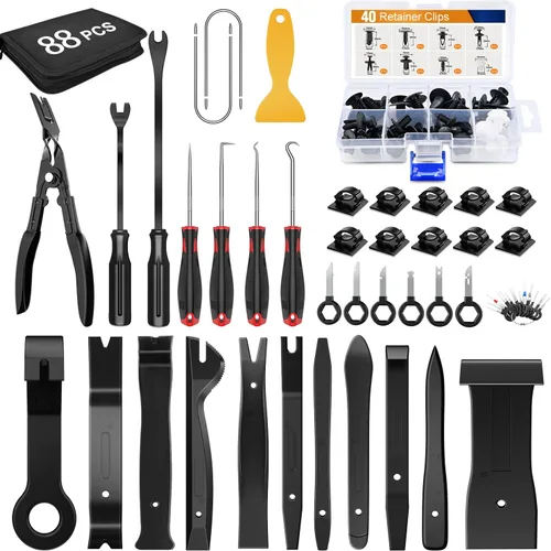 Vista 9 de GOOACC 1001 piezas de remaches universales para automóviles, juego de clips de retención para parachoques, guardabarros, panel de puerta, protector