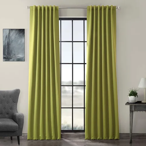 Vista 34 de HPD Half Price Drapes BOCH-171113-84, cortinas sólidas para oscurecer habitación (1 panel), 50 x 84 pulgadas, color beige alabastro