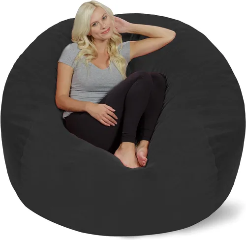Vista 52 de Chill Sack Bean Bag Funda para silla, 3 pies, microgamuza - Oliva