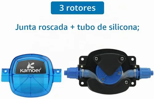 Vista 3 de Bomba peristáltica de motor paso a paso de alta precisión 24V Kamoer KHL alto flujo DIY auto-cebante líquido dosificación bomba de flujo ajustable