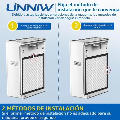 Vista 3 de Paquete de 2 filtros de aire G3 para repuestos de purificador de aire AME
