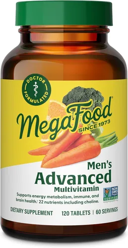Vista 10 de Vitaminas MegaFood Multi, para mujeres, 60, 1, 1 Immune Support, Cellular Energy, Heart & Brain Health, Choline, Methylfolate, Vitamin C, D3