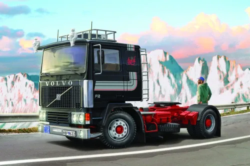 Vista 2 de ITARELI IT3957 Volvo F-12 Intercooler, techo enrollable con accesorios, modelo de plástico, color moldeado