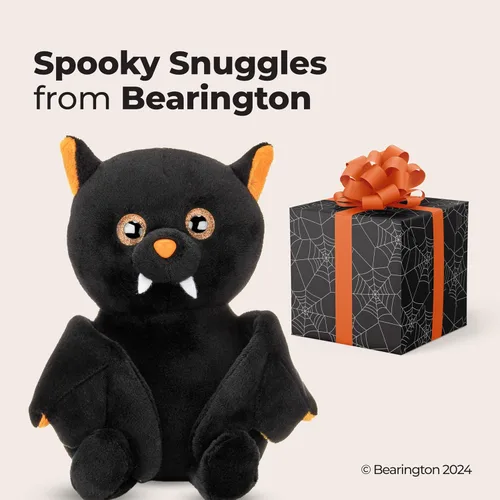 Vista 5 de Bearington Collection Echo - Peluche de murciélago de 7.5 pulgadas para Halloween