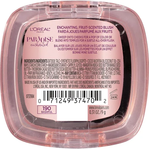 Vista 2 de L'Oréal Paris Makeup Paradise Enchanted - Rubor perfumado, tímido, 0.31 onzas