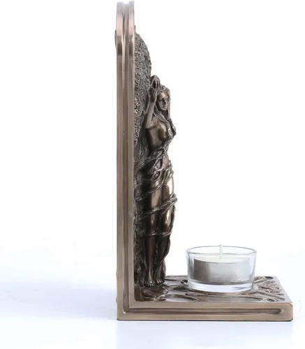 Vista 4 de Selina Fenech - Candelabro mágico con diseño de árbol de la vida, acabado en bronce antiguo