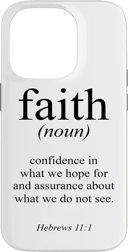Vista 17 de Religious Jesus Christian Faith Definition Hebrews 11:1 Case for iPhone 17