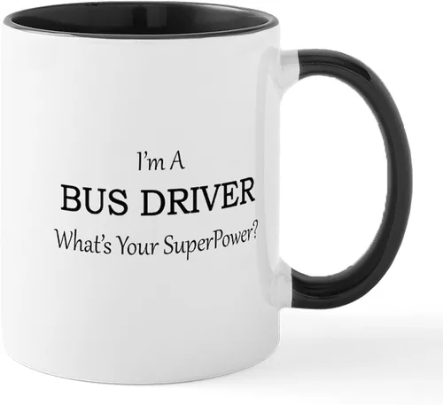 Vista 20 de CafePress Bus Driver Gift Idea Tazas Taza de café de cerámica de 11 oz (11.0 fl oz)