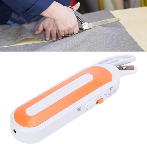 Vista 5 de Tijeras eléctricas inalámbricas para cortar tela, manualidades de cartón, mini tijeras portátiles para cortar coser, alfombras, cartón de goma
