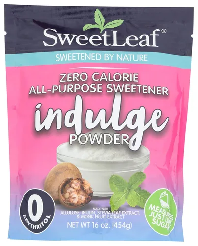Vista 7 de SweetLeaf Indulge Edulcorante – Sustituto de azúcar con stevia, fruta del monje, alulosa e inulina, uso para hornear, cocinar o café, alternativa