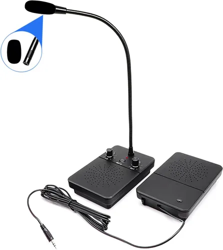 Vista 7 de Intercomunicador de ventana de dos vías de conversación a través de ventana Sistema de altavoz de intercomunicación con función de silencio