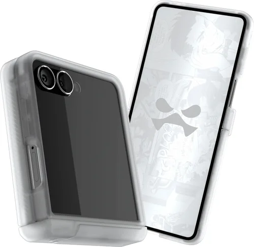 Vista 81 de Ghostek COVERT - Funda rosa para Galaxy Z Flip 4 para mujeres y niñas, protección completa de bisagra y parte trasera transparente, duradera