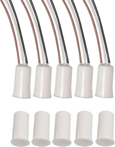 Vista 6 de Interruptor magnético MC-31B NC/NO de montaje en superficie con cable para ventana de puerta, interruptor magnético de puerta, sensor de contacto