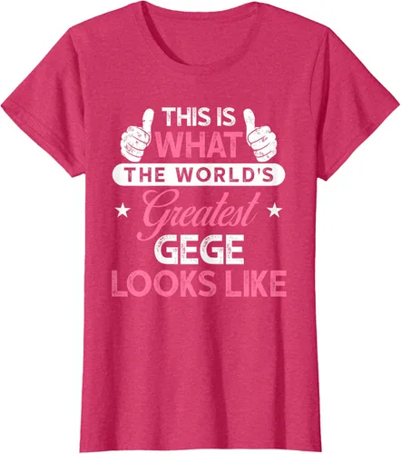 Vista 13 de Gege Gift: World's Greatest Gege T-Shirt, Negro